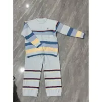 【25225】半边绒彩虹条纹款家居服长袖长裤