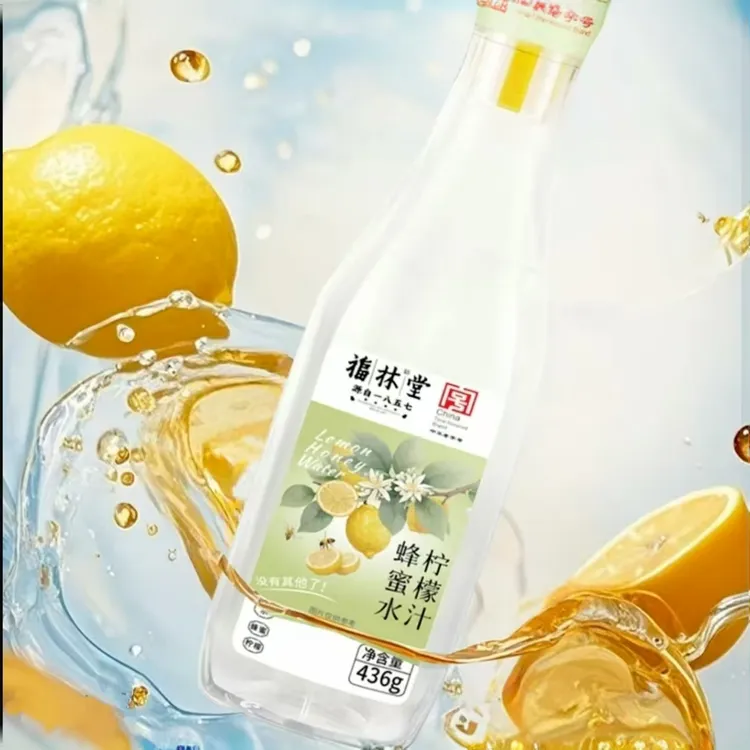 美味柠檬蜂蜜水畅享健康饮品大瓶装436ml
