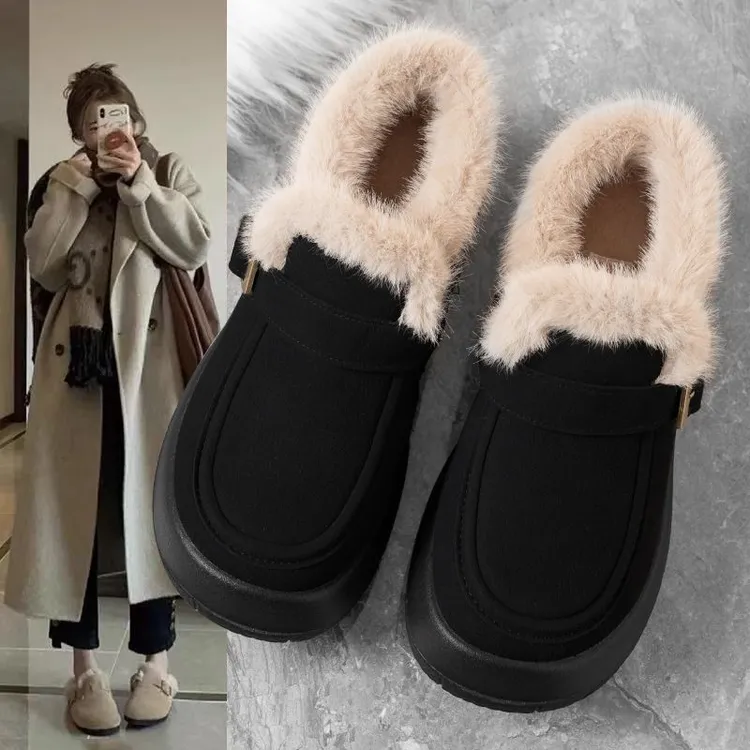 老北京布鞋女鞋冬季新款加绒保暖棉鞋女休闲运动雪地靴百搭高帮鞋
