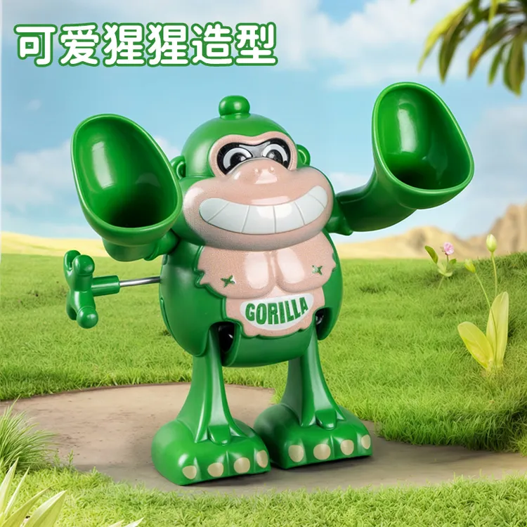 网红卡通发条翻跟头猩猩0-3岁益智早教学爬抬头趣味男宝女宝玩具