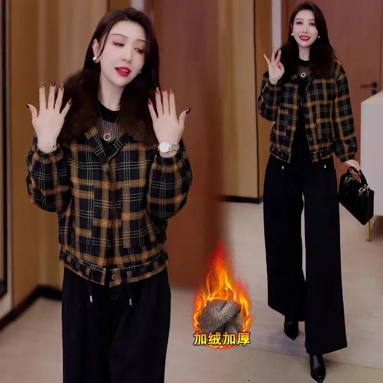 加绒加厚牛仔短外套女冬季新款宽松显瘦可拆卸毛领保暖棉袄棉衣潮