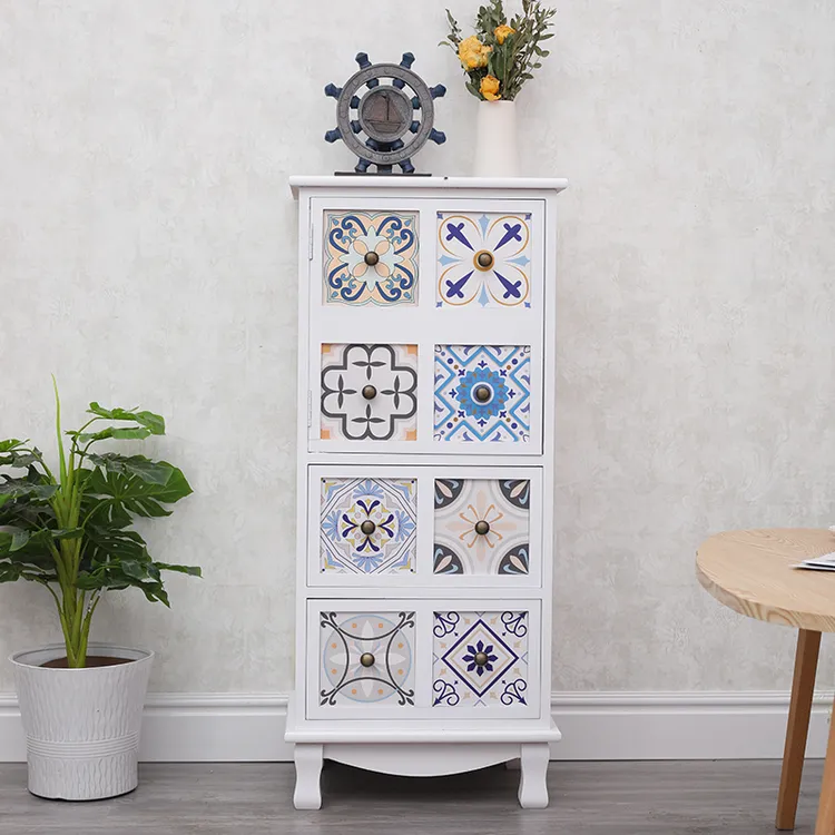 长43*深34*高99cm收纳柜斗柜实木储物柜创意边角柜客厅置物柜木