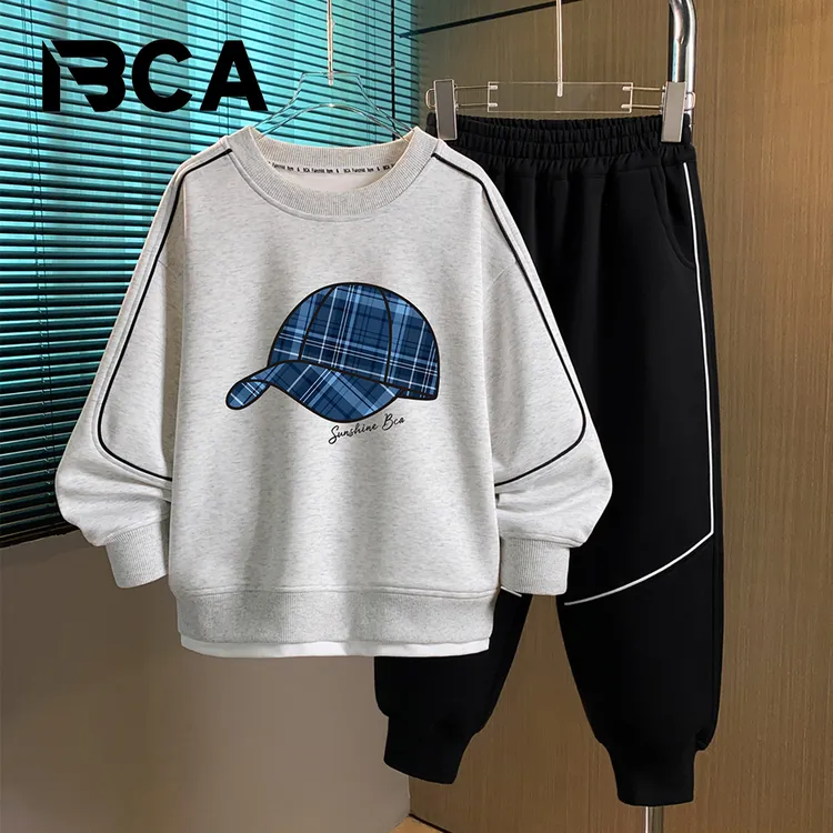 BCA中大童青少年男童潮酷穿搭春秋套装（S-001+TU-45.46+GN-1）