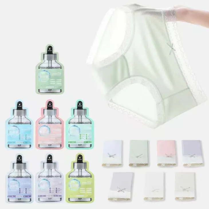 【热销福利】内衣无痕玻尿酸面膜裤10A抗菌桑蚕聚乳酸加长女士内裤