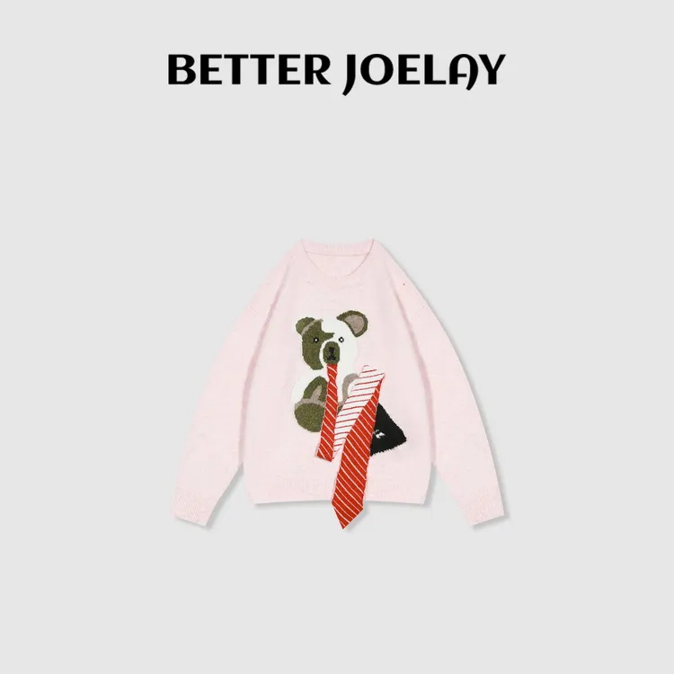BETTER JOELAY-【蔷薇针织】时尚套头毛衣舒适洋气休闲风LL6608