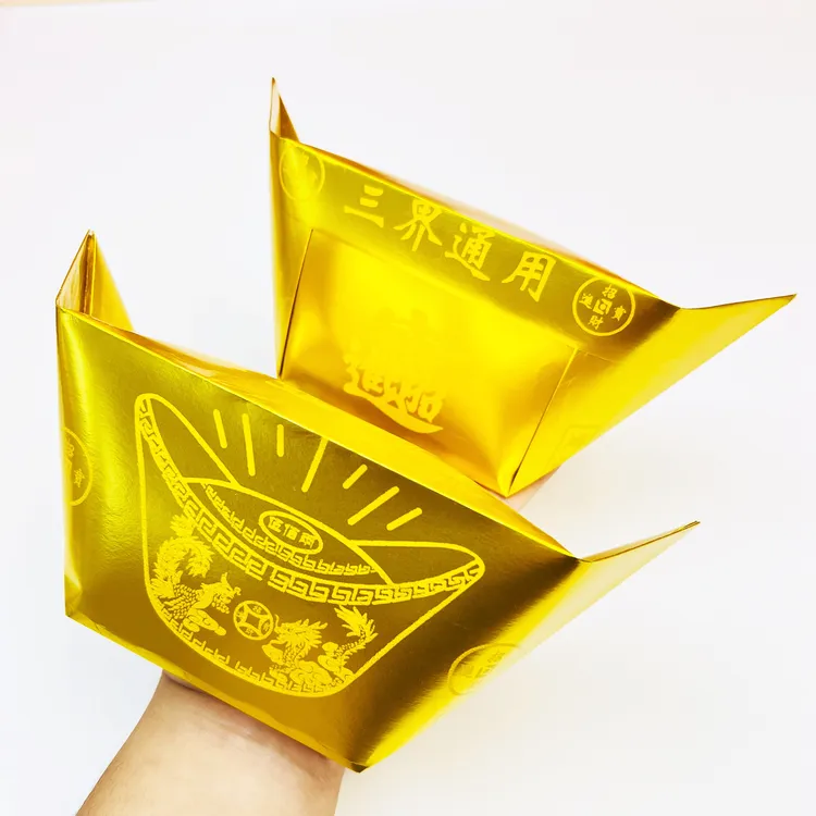 【古法金】哑光28*31型号加厚半成品手工折纸一包100个左右