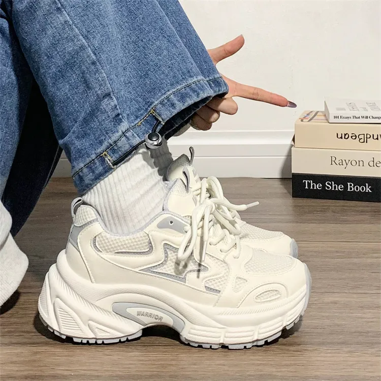 回力超火老爹鞋厚底超轻跑步鞋透气百搭女鞋2025新款运动休闲鞋女