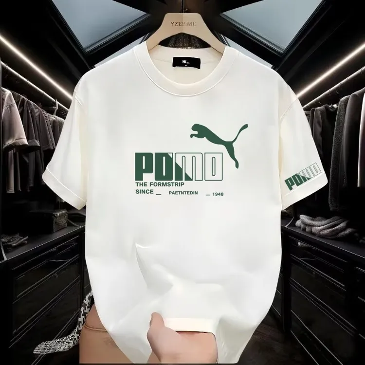 短袖男款T恤夏季痞帅ins潮牌宽松休闲重磅纯棉短袖T恤美式青年