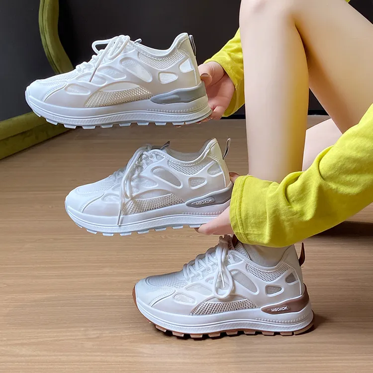 DIETIYA/蝶缇娅2025年网面透气时尚潮流低帮运动鞋厚底百搭跑步鞋