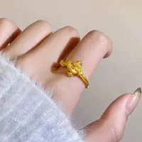 中古风蛇形戒指小众复古高级感食指戒轻奢百搭气质可调节小众手饰