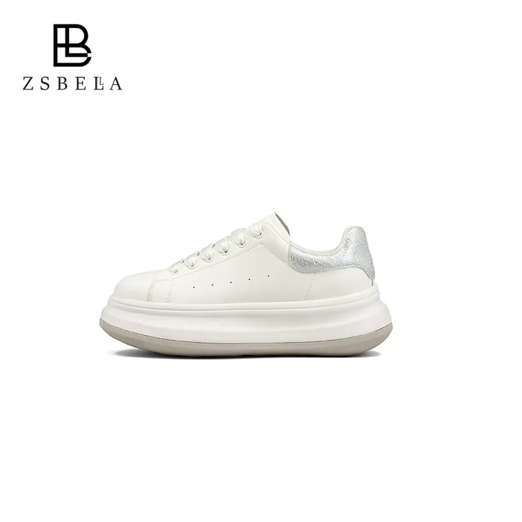 ZSBELLA牛皮小白鞋休闲板鞋ZS0673/ZS1176