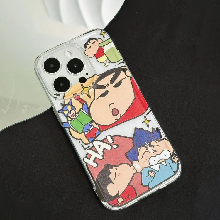太空壳适用新款手机壳苹果iphone创意ins风可爱蜡笔小新保护套