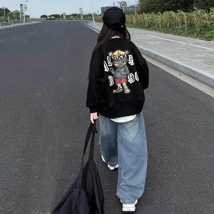 女童外套2025新款春秋款儿童洋气时髦休闲时尚大童棒球服夹克潮流