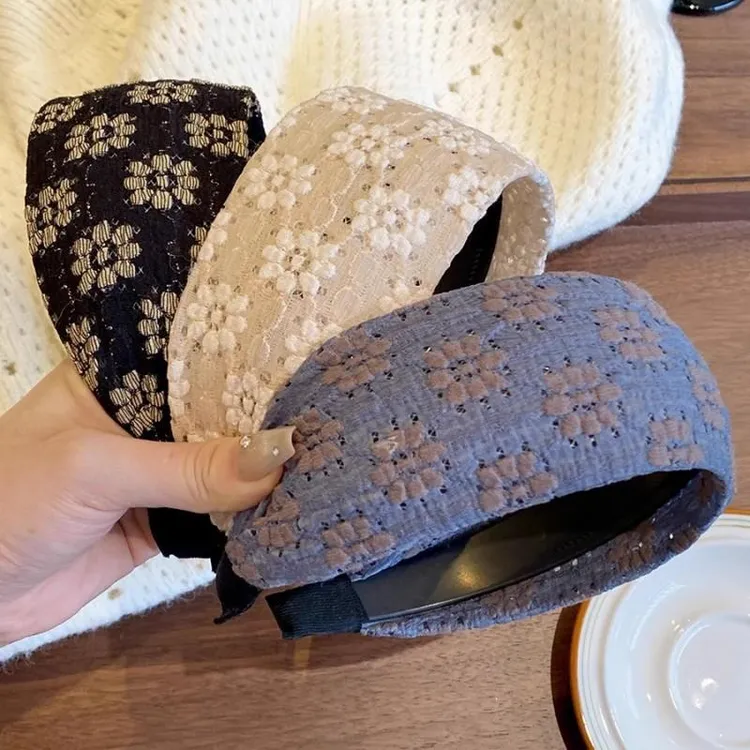 遮白发发箍女宽边洗脸发饰带齿防滑头窟盖头发碎发夹发带发卡头饰