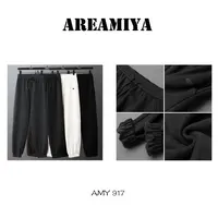 【冬日卫裤】慵懒感极简加绒束脚卫裤AMY917