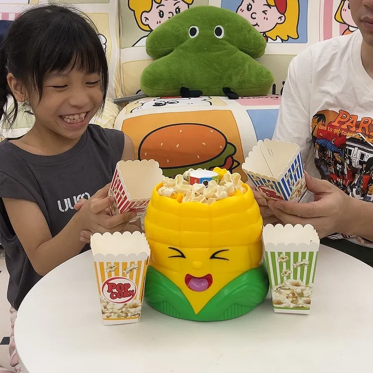 趣味桌面接爆米花恶搞玩具聚会亲子对战游戏电动解压仿真玉米亲子