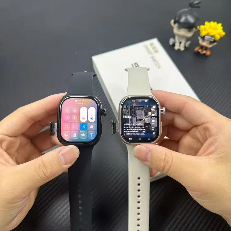 S58华强北插卡智能电话蜂窝手表W527芯片超薄指纹解锁快充5GWiFi