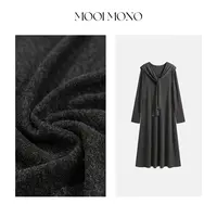 MOOI MONO"轻都之旅"显瘦气质圆领外搭披肩连衣裙两件套 F030H53