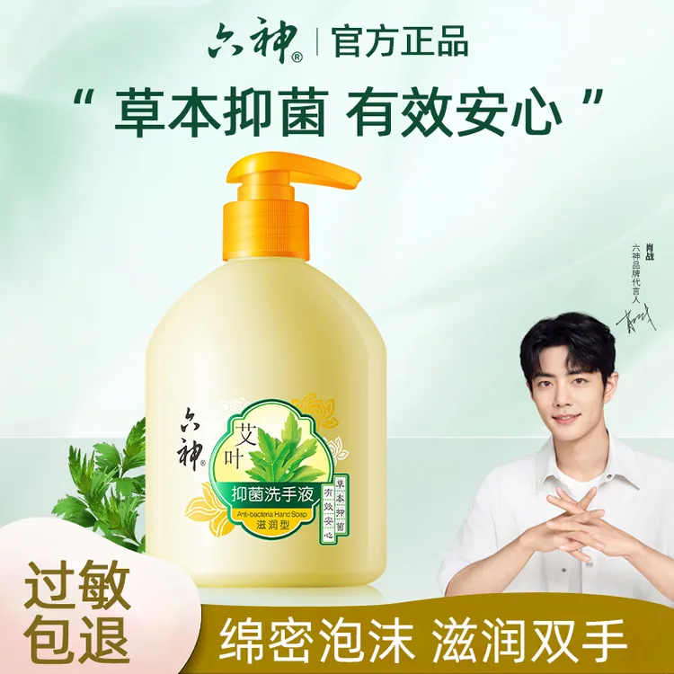 【换季好物】六神艾叶抑菌洗手液护手清爽滋润家用易冲洗香味持久