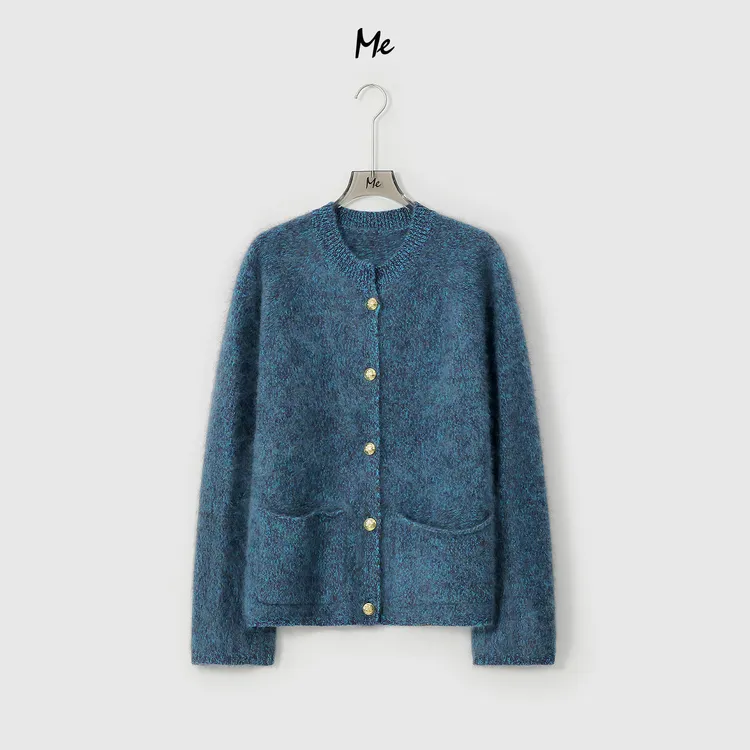 ME【100%绵羊毛松绒衫】北纬38.5°绵羊毛极简百搭拉毛毛衣MESA2685