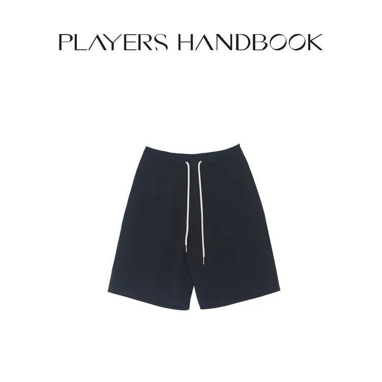 Players Handbook《情有独中》极简小众舒适感松紧腰中裤 PH2302