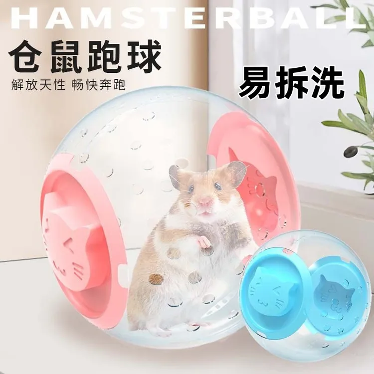 仓鼠跑球跑轮金丝熊跑步运动滚球滚轮造景玩具用品大全遛鼠外带笼