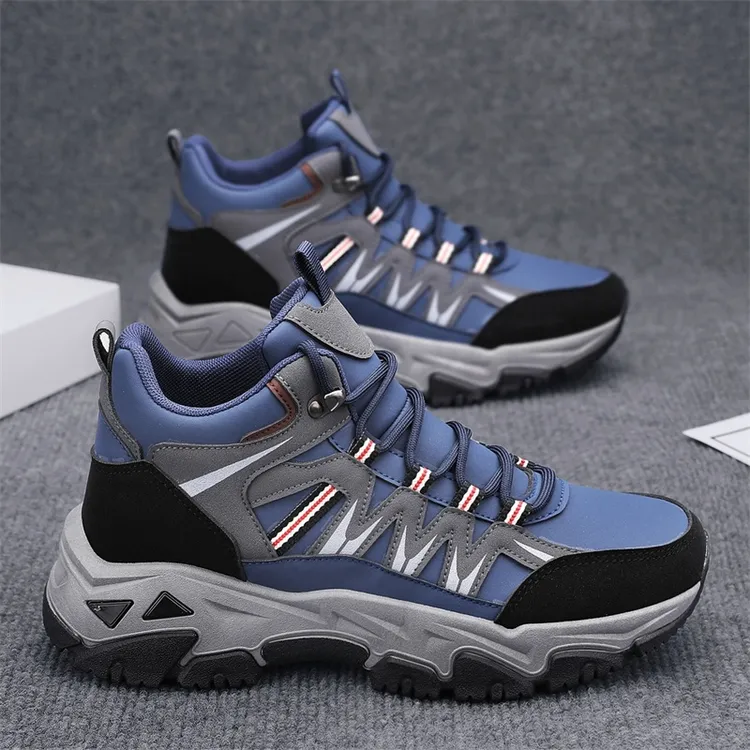 【高品质】男鞋2025冬季新款高帮运动户外登山鞋防滑耐磨软底休闲鞋