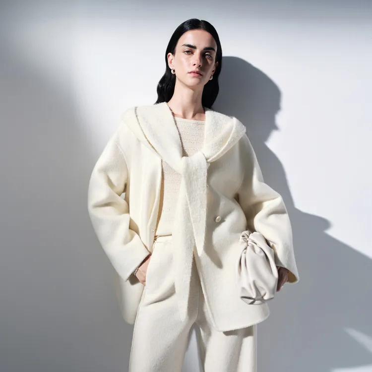 【双12】N.PAIA恩派雅2025新款阿尔巴卡双面呢大衣XNKIW1226A