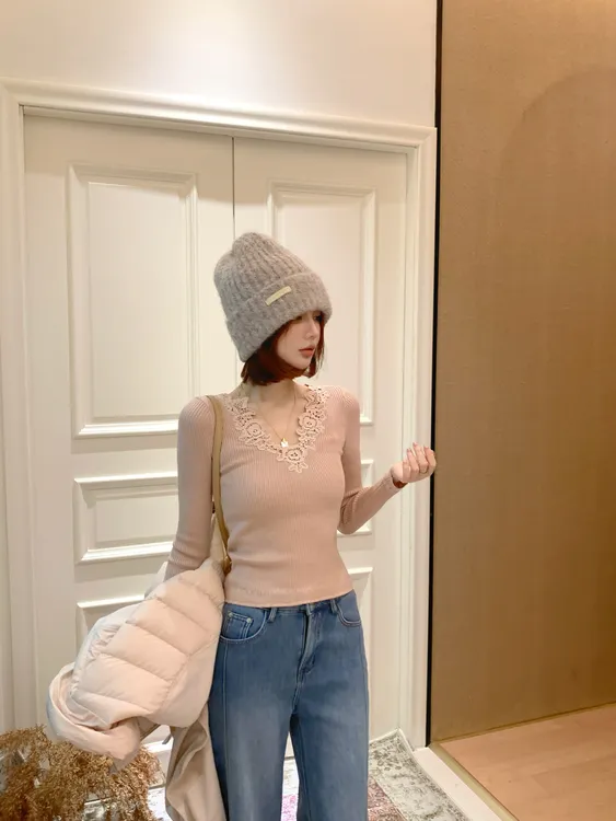 【芝士Cheese】南法慢调 显瘦长袖宽松秋冬大弹力羊毛针织打底衫