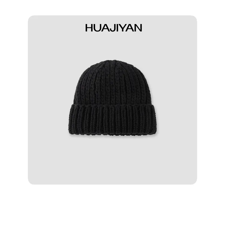 华吉言/HUAJIYAN【配饰系列】全羊毛保暖针织毛线帽
