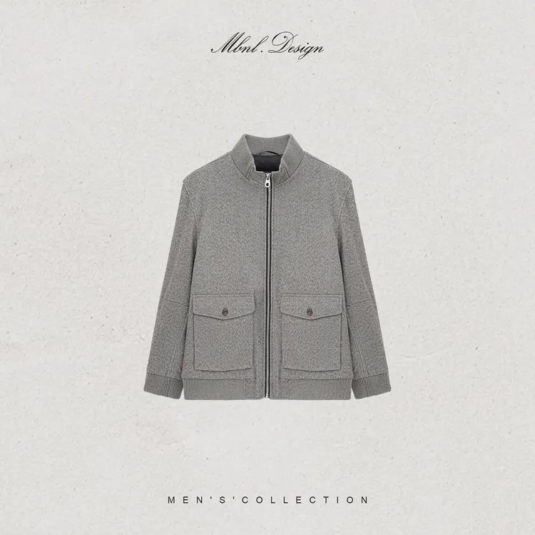 MBNL-F「L. P Italian 」秦磊男装90白鹅绒斜纹立领夹克LL-WWT0107