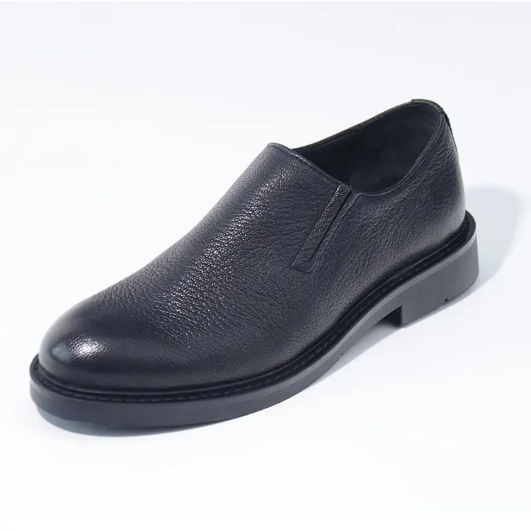 鹿皮断码浮力链接高奢鹿皮经典商务正装简约男士百搭手工黑色皮鞋