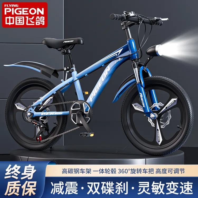 FLYING PIGEON/飞鸽6-18岁青少年变速山地车双碟刹减震顺丰包邮