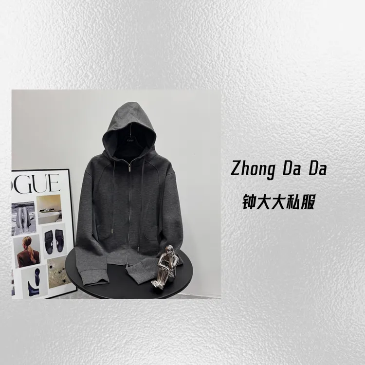 ZHONG大大【心香】秋季新款连帽卫衣拉链外套时尚洋气显瘦上衣583*