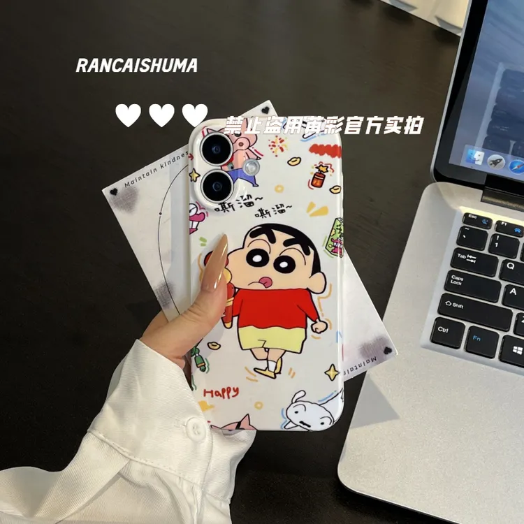 冰淇淋小新适用苹果小米151413华为p806050pro女生专用防摔手机壳
