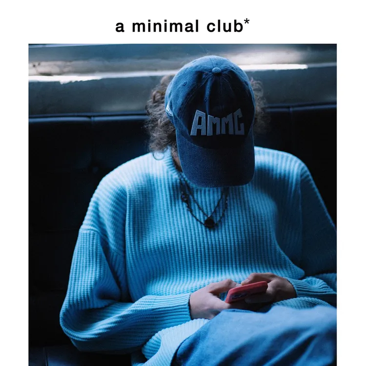 a minimal club简约落肩宽松坑条纹针织毛衣百搭秋上新AM59SW10