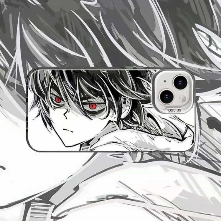 刺客伍六七磨砂彩银手机壳适用苹果17华为p70vivo小米15oppo