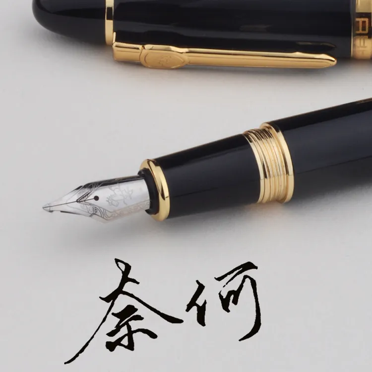 凤泊亭三层长刀研钢笔35笔尖特粗盔甲尖大铱粒书法美工练字硬笔