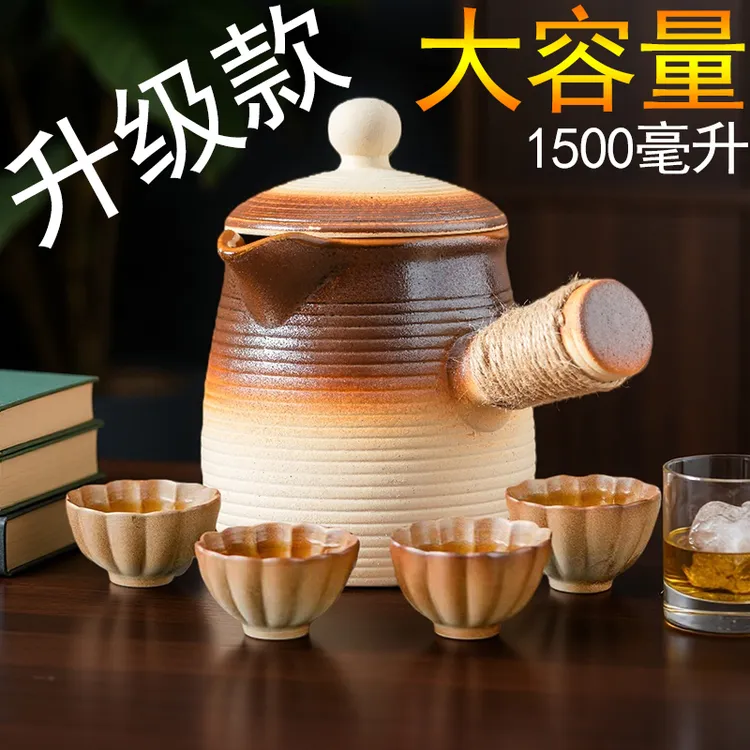 围炉煮茶陶罐套装大容量罐罐壶户外烤奶茶壶干烧不裂陶土罐罐壶