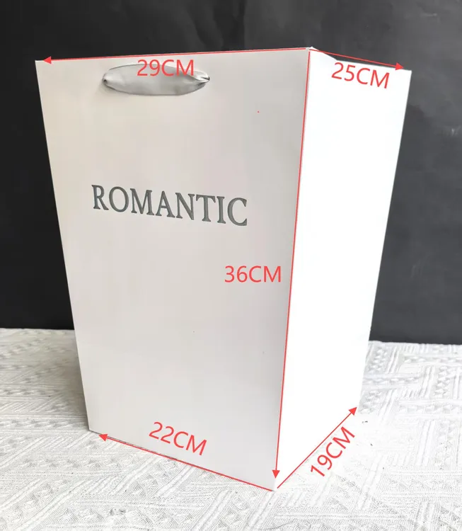 七夕情人节冰激凌花束礼物袋鲜花手提袋梯形花束礼品袋