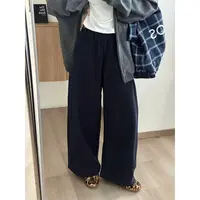 SP 设计师款洋气百搭弯刀卫裤秋酷帅宽松休闲百搭阔腿裤