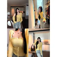 黑泽玄七“黄油奶芙”秋季微胖獨家定纺纱线! 显瘦真2件针织套装女
