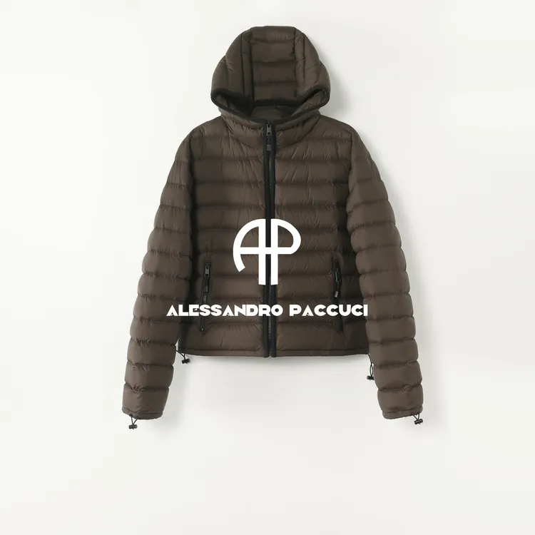 AP洛哥54016RR【排骨鹅绒】黑标/匈牙利进口95白鹅绒连帽羽绒服女装