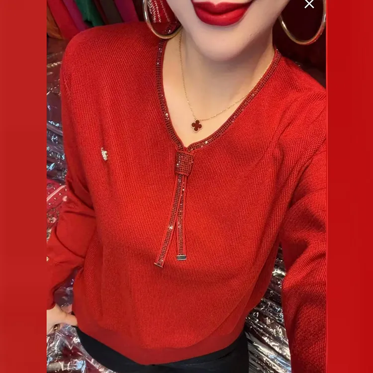 中年妈妈秋冬装高贵针织小衫2025新款时尚洋气中老年女装打底毛衣