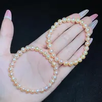 【小北珠宝】淡水珍珠单圈手串约6-7mm【多样性发一件】26-AH27X527