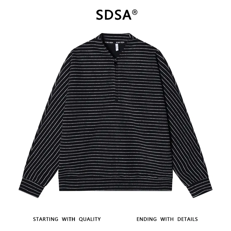 SDSA男士秋冬新款痞帅男装韩版撞色条拉链开衫卫衣百搭网红款外套