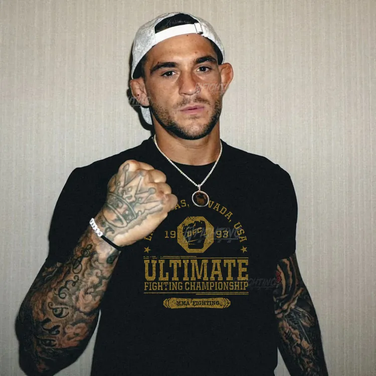 凉感高弹丝光棉2025UFC短袖T恤男士运动休闲训练吸汗夏季健身短袖