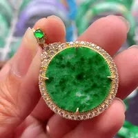 翡翠银S925镶嵌颈饰翡翠