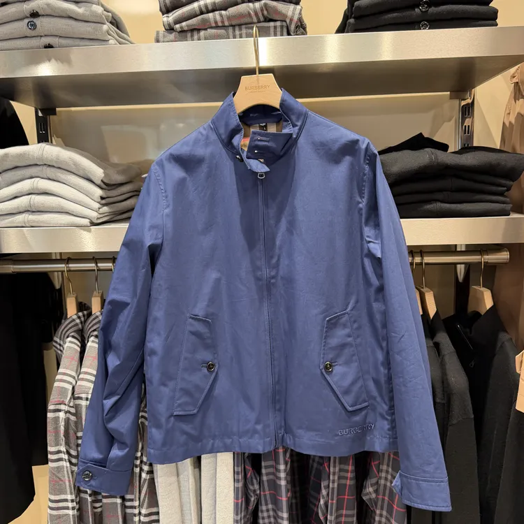 未使用 BURBERRY/博柏利 巴宝莉 男装 蓝色夹克 外套 80847291
