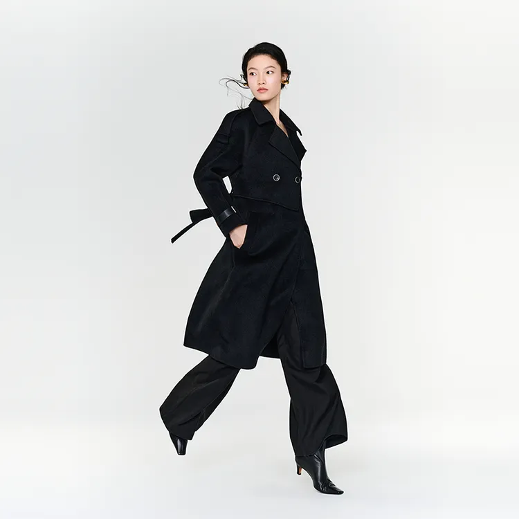 【商场同款】HPLY荷比俪冬季新款长款大衣HMD43500102